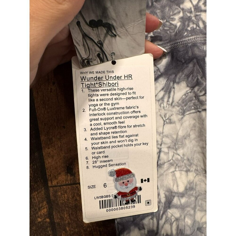 NWT Lululemon Wunder Under Hi-Rise Tight *Shibori 28" Dual Shibori Antique Sz 6 - Picture 4 of 6